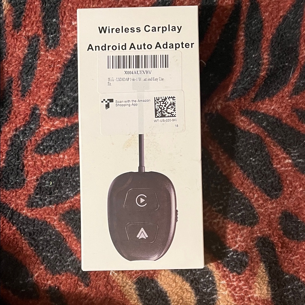 Wireless Carplay Android Auto Adapter - Black